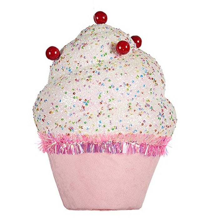 Figură Decorativă Brioșe Alb Roz Sintetic 18 x 26 x 18 cm (4 Unități)