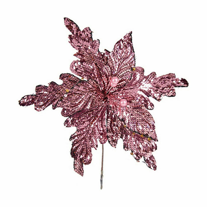 Floare decorativă Mov Plastic 25 x 25 x 28 cm (12 Unități)