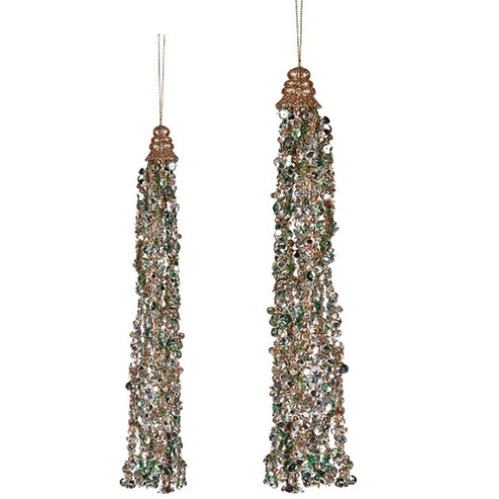 Ornament de Crăciun Pandantiv Ghirlande Albastru champagne (24 Unități)