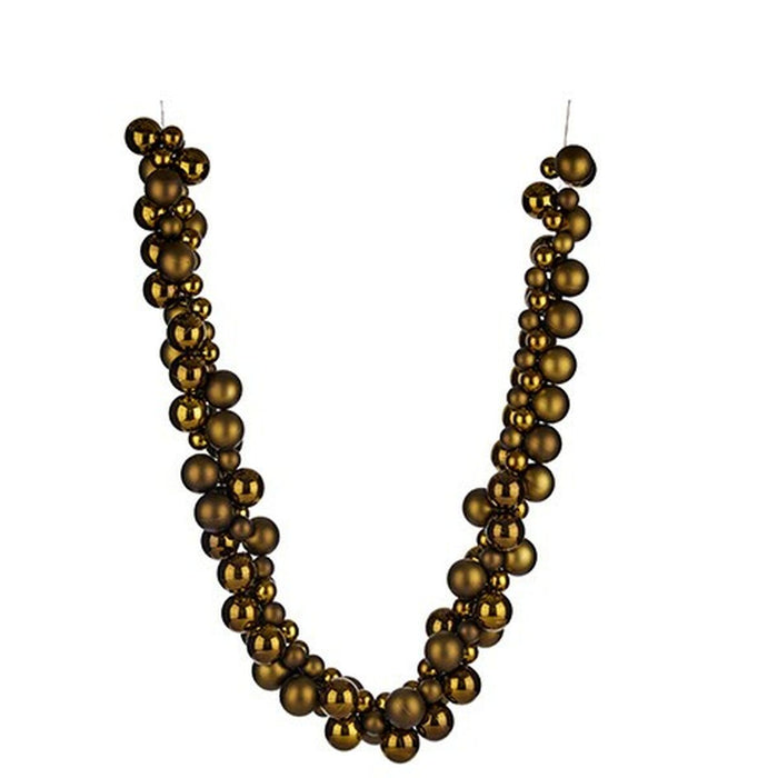 Ghirlandă de Crăciun Globuri de Crăciun 130 x 10 x 10 cm Verde PVC (6 Unități)