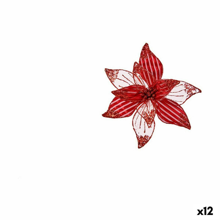 Floare decorativă Castaniu Plastic 25 x 25 x 7 cm (12 Unități)