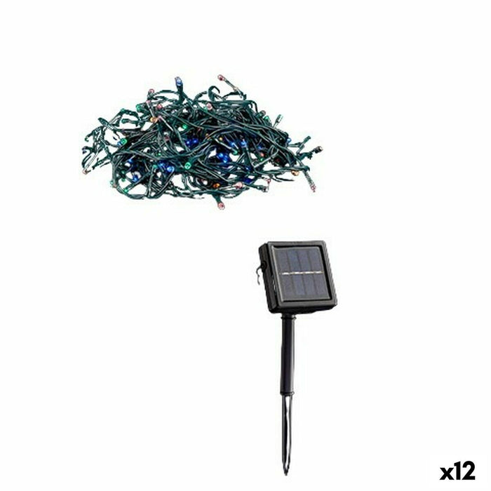 Ghirlandă de lumini LED Solar Multicolor 15 m (12 Unități)