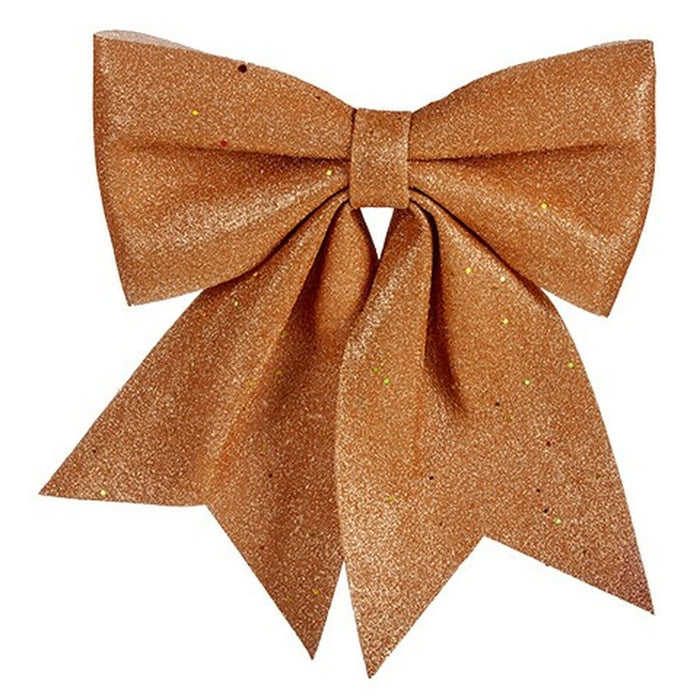 Fundă Ornament de Crăciun Bronz Plastic 46 x 38 x 5 cm (6 Unități)