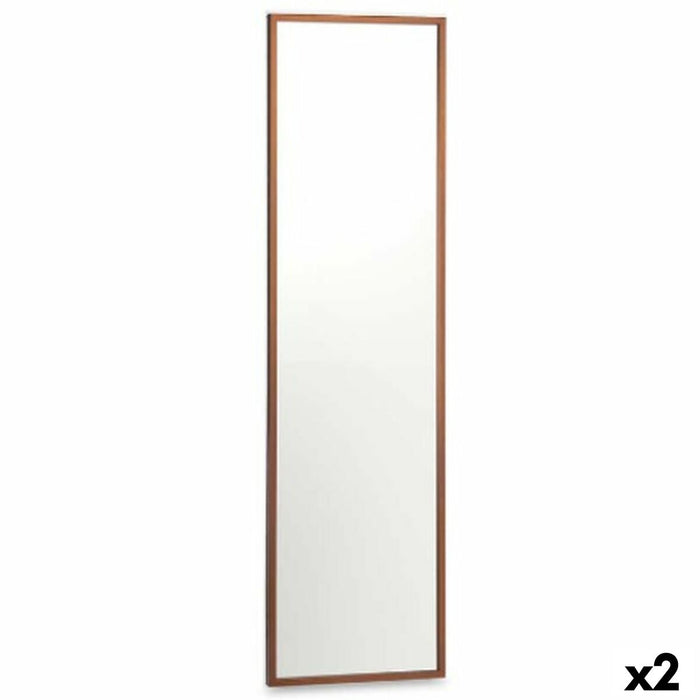 Oglindă de perete Bronz Lemn MDF 40 x 142,5 x 3 cm (2 Unități)
