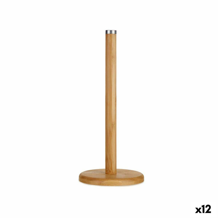 Suport pentru Role de Hârtie de Bucătărie Maro Bambus 14 x 32,5 x 14 cm (12 Unități)