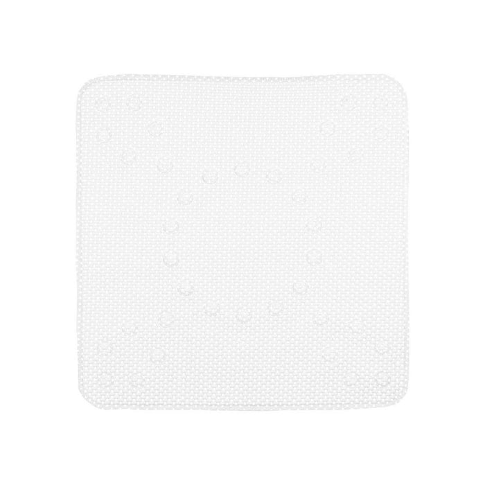 Covoraș de duș antiderapant Alb PVC 53 x 52,5 x 1 cm (6 Unități)