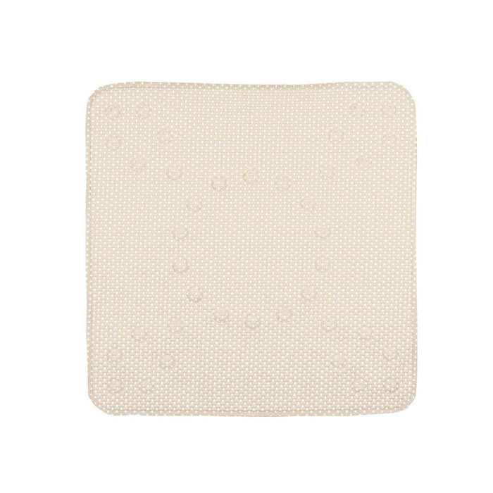 Covoraș de duș antiderapant Bej PVC 53 x 52,5 x 1 cm (6 Unități)