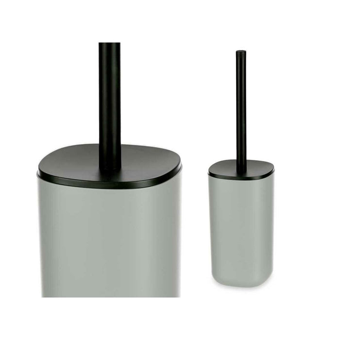 Perie pentru toaletă Gri polistiren 9,6 x 35 x 9,6 cm (6 Unități)