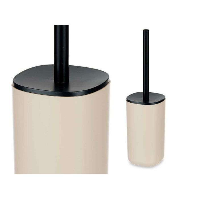 Perie pentru toaletă Bej polistiren 9,6 x 35 x 9,6 cm (6 Unități)
