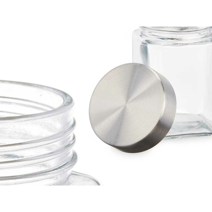 Staniu Transparent Argintiu Metal Sticlă 250 ml 6,5 x 11 x 6,5 cm (6 Unități)