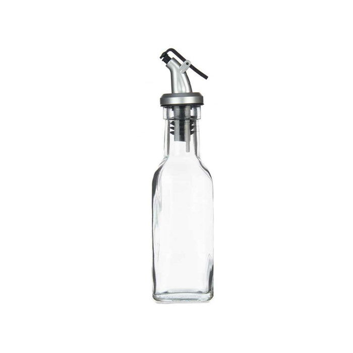 Dispenser pentru Ulei Transparent Sticlă Oțel 180 ml (12 Unități)