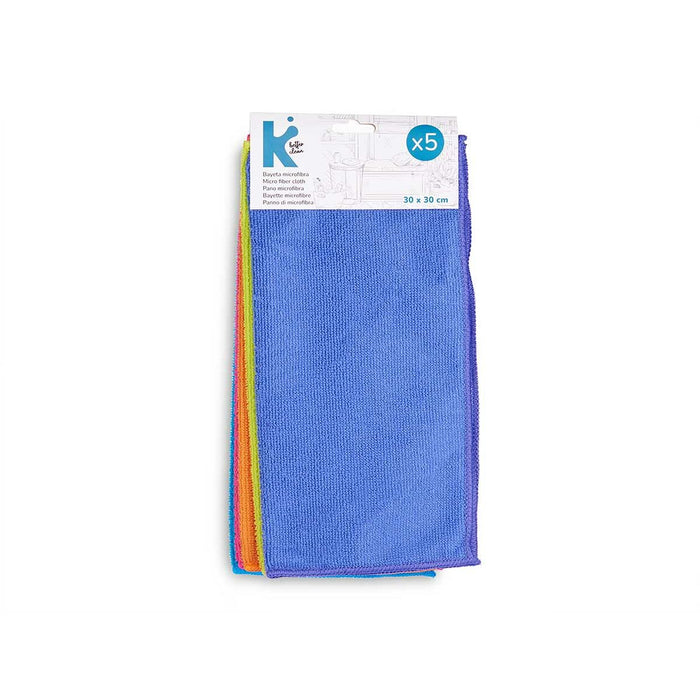 Lavete de curățare Multicolor 30 x 30 x 0,02 cm (12 Unități)