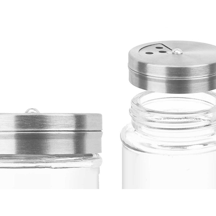 Suport pentru condimente Transparent Argintiu 5 x 8,5 x 5 cm (12 Unități)