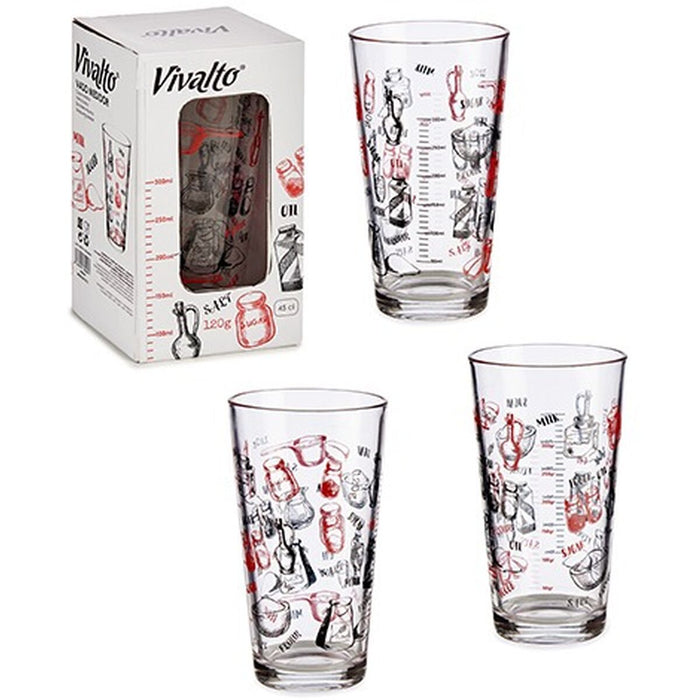 Recipient de măsurare Recipe Sticlă 450 ml (36 Unități)