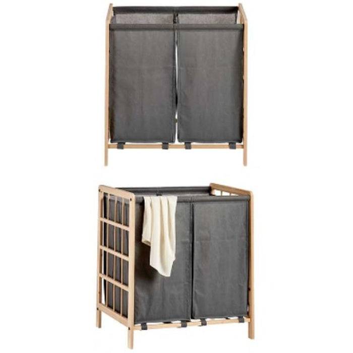 Coș pentru rufe murdare Maro Gri Lemn 30 L x 2 33 x 60 x 59,5 cm (12 Unități)