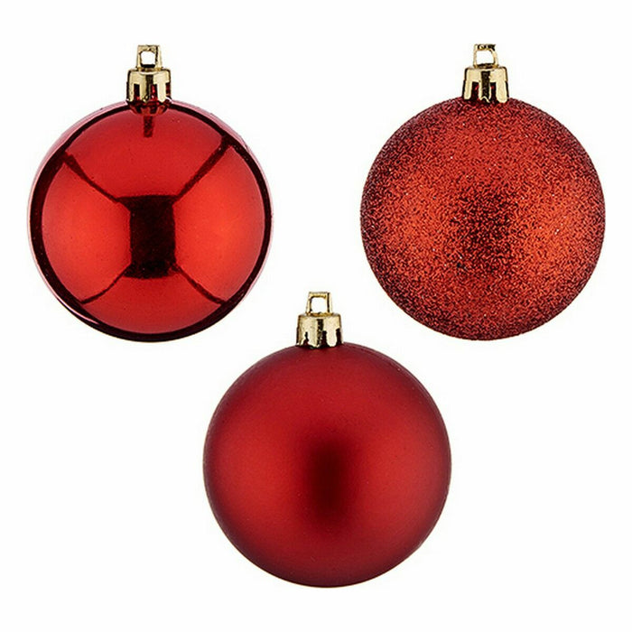 Set de globuri de Crăciun Roșu Plastic 6 x 7 x 6 cm (30 Unități)