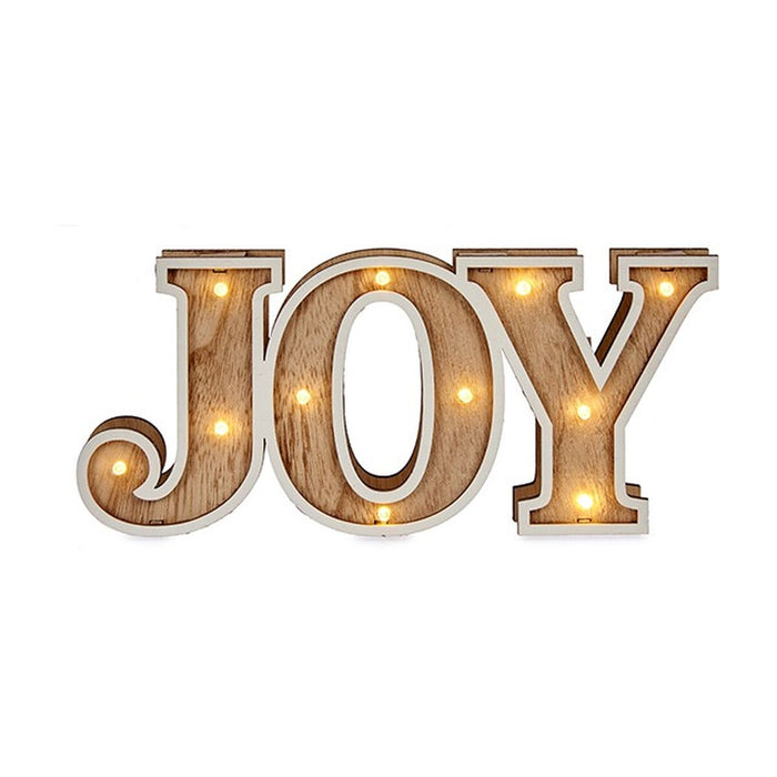 Figură Decorativă Joy Natural Lemn 3,7 x 11,5 x 26 cm (12 Unități)