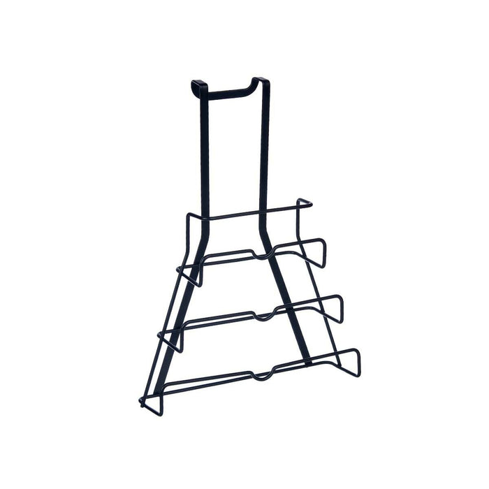 Suport pentru ustensile de bucătărie Capac pentru tigaie Negru Fier 27 x 37 x 9 cm (6 Unități)