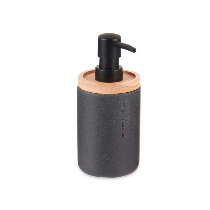 Dozator de Săpun Negru Lemn Rășină Plastic (6 Unități)