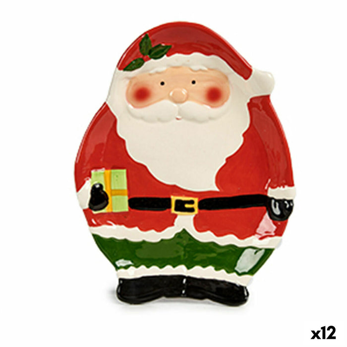 Decorațiune pentru Centrul Mesei Roșu Ceramică 19,4 x 3,2 x 25,3 cm (12 Unități)