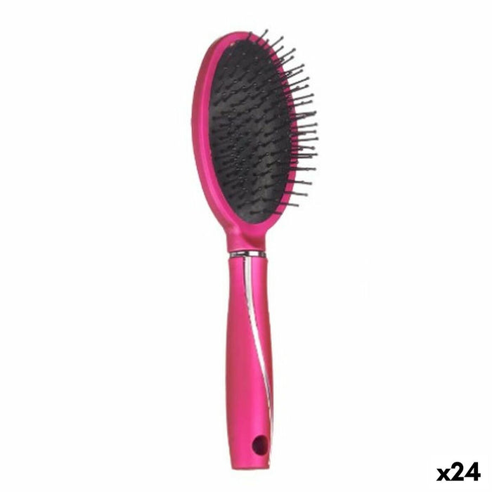 Perie Fucsia Silicon Plastic (24 Unități)