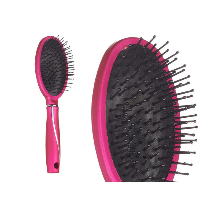 Perie Fucsia Silicon Plastic (24 Unități)