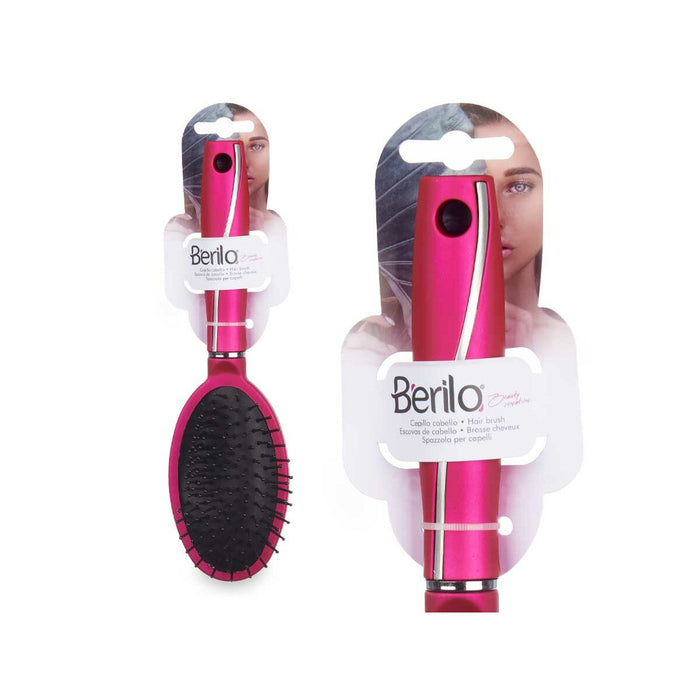 Perie Fucsia Silicon Plastic (24 Unități)