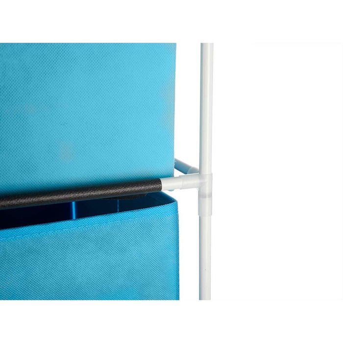 Raft Albastru Alb polipropilenă Fier TNT (Non Woven) 35 x 35 x 102 cm (6 Unități)