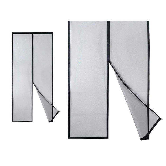Plasă antițânțari Magnetic Negru Poliester 90 x 210 cm (12 Unități)