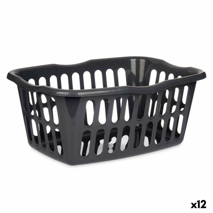 Coș Antracit polipropilenă 50 L 58 x 24 x 42 cm (12 Unități)