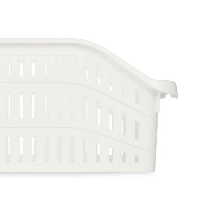 Organizator frigider Alb Plastic 20,3 x 12,8 x 30,5 cm (24 Unități)