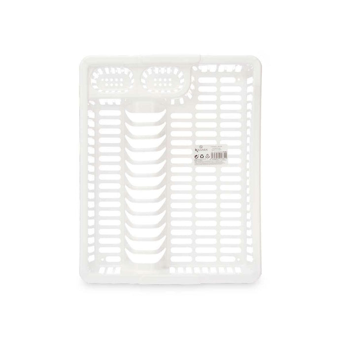 Scurgător de Vase pentru Chiuvetă Alb Plastic 45,5 x 8 x 36,5 cm (12 Unități)
