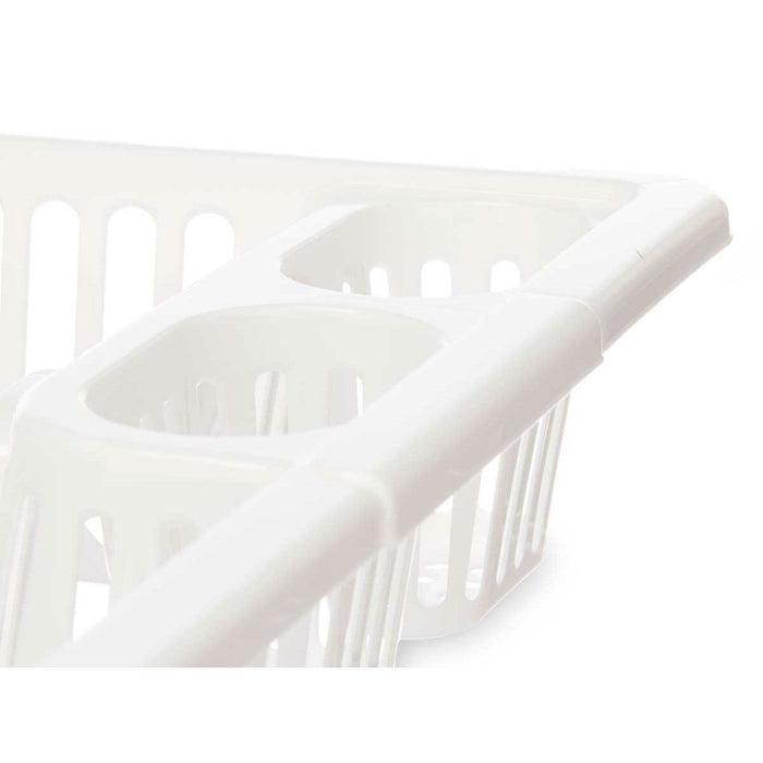 Scurgător de Vase pentru Chiuvetă Alb Plastic 45,5 x 8 x 36,5 cm (12 Unități)