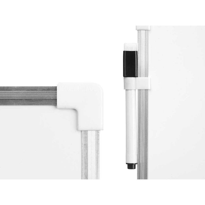 Tablă Magnetică cu Marker Alb Aluminiu 25 x 35 cm (12 Unități)
