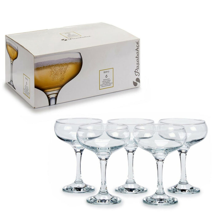 Set de pahare Transparent Sticlă 270 ml (4 Unități)