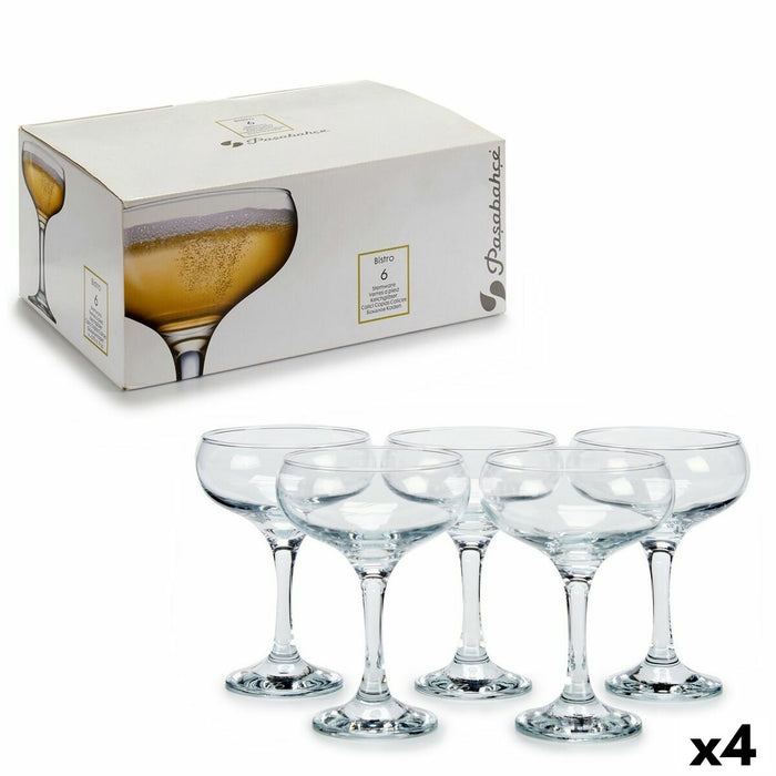 Set de pahare Transparent Sticlă 270 ml (4 Unități)