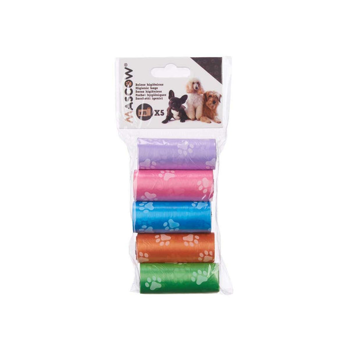 Pungi sanitare Multicolor Plastic Animale de Companie 5 Piese (12 Unități)
