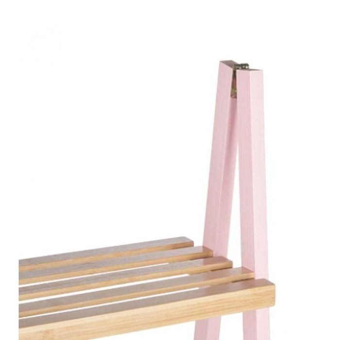 Raft de Baie Roz Natural Bambus lemn de pin 40 x 109,3 x 30 cm