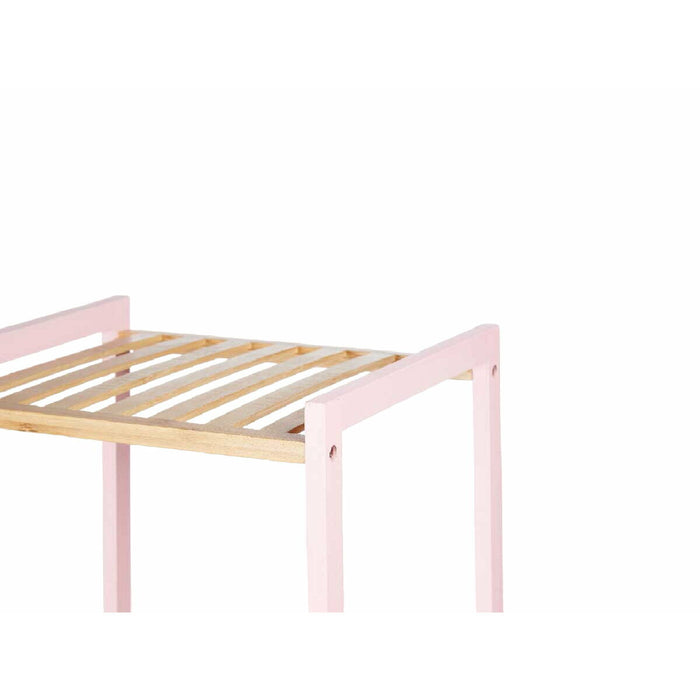 Raft de Baie 35 x 30 x 70 cm Roz Natural Bambus lemn de pin