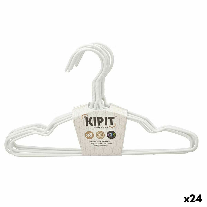 Set de umerașe Infantil 30 x 18 x 1 cm Alb Metal Silicon (24 Unități)
