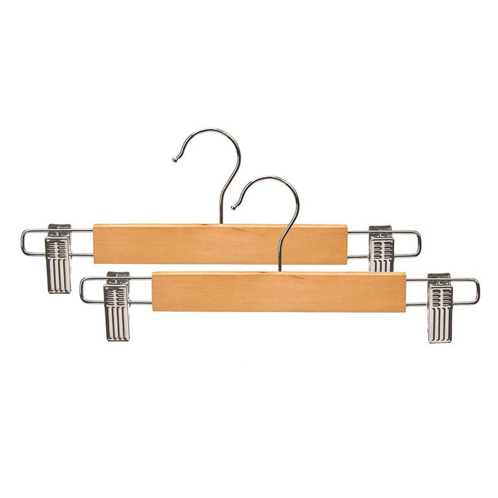 Set de umerașe Cârlige Maro Argintiu Lemn Metal 28,5 x 2,5 x 11,5 cm (24 Unități)