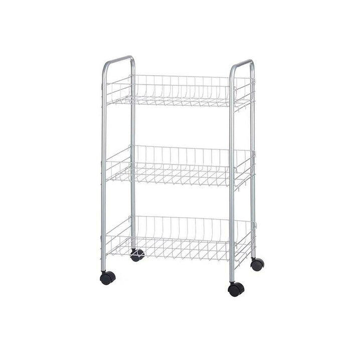 Cărucior pentru legume Argintiu Metal Plastic 37 x 27 x 62,3 cm (4 Unități)