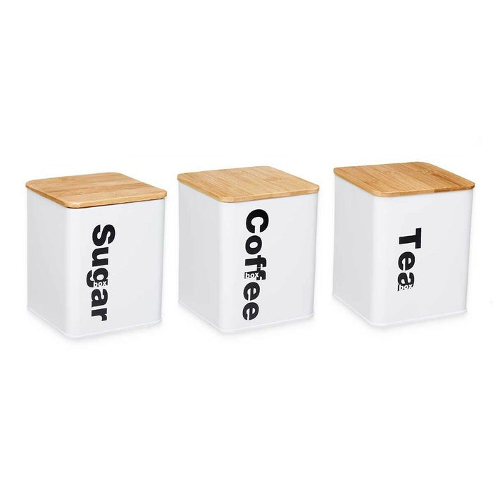 Set de tuburi 3 Piese Alb Natural Metal Bambus 1,5 ml
