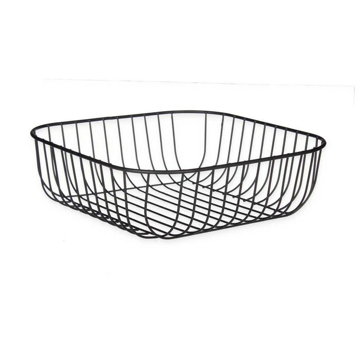 Fructieră Negru Metal 30 x 9,3 x 30 cm (6 Unități)