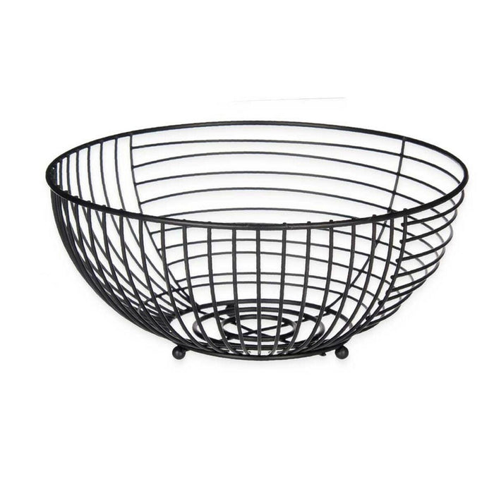 Fructieră Negru Metal 28 x 12 x 28 cm (6 Unități)