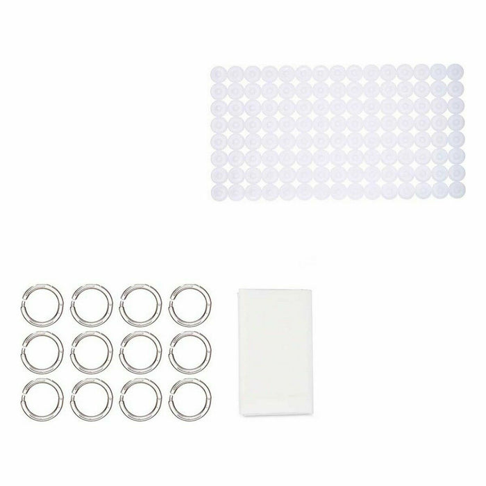 Set de Baie Alb PVC Polietilenă EVA (12 Unități)