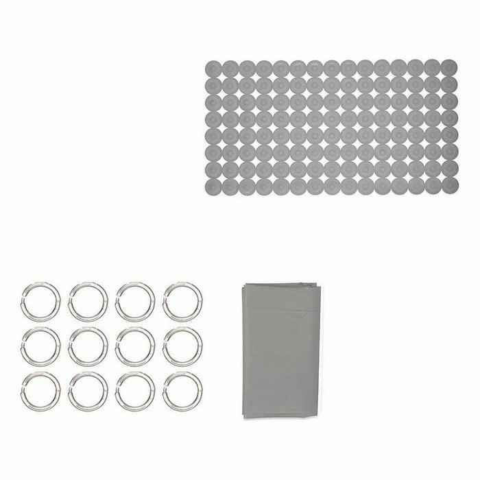 Set de Baie Gri PVC Polietilenă EVA (12 Unități)