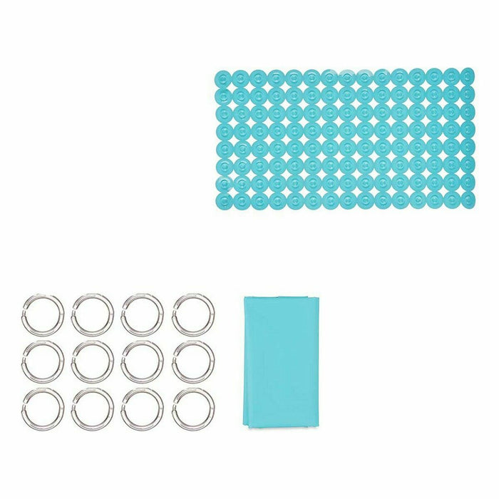 Set de Baie Albastru PVC Polietilenă EVA (12 Unități)