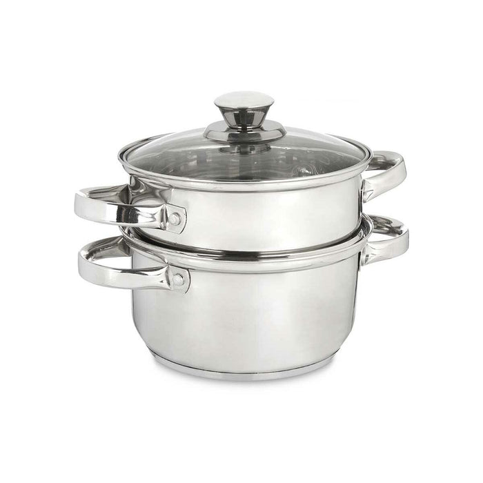 Steamer cu caserolă Oțel inoxidabil 1,8 L 24,5 x 14 x 18 cm (6 Unități)
