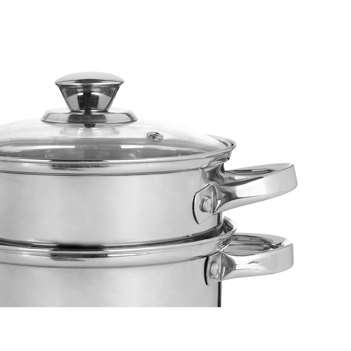 Steamer cu caserolă Oțel inoxidabil 1,8 L 24,5 x 14 x 18 cm (6 Unități)